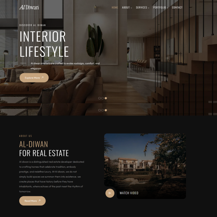 Corporate Website for Aldiwan